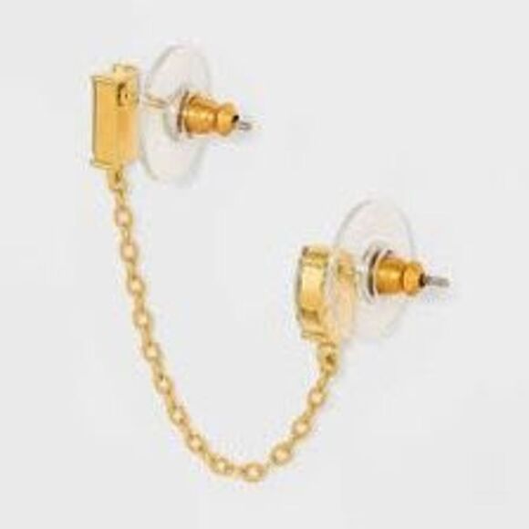 SUGARFIX by BaubleBar Crystal Link Earring Chain - Picture 8 of 8